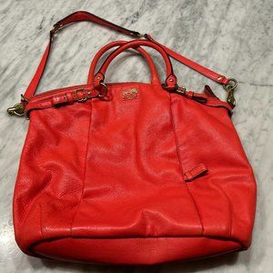 Coach Madison Saffron/Fuchsia Shoulder Bag (M1275-18641) - Like New!